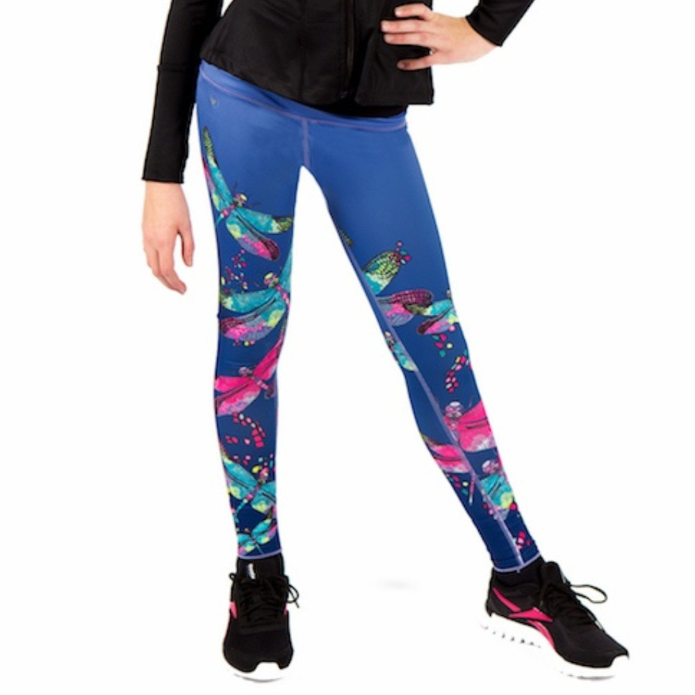 NEW Limeapple Twen Girls Leggings Dragonflies‎ sz 7